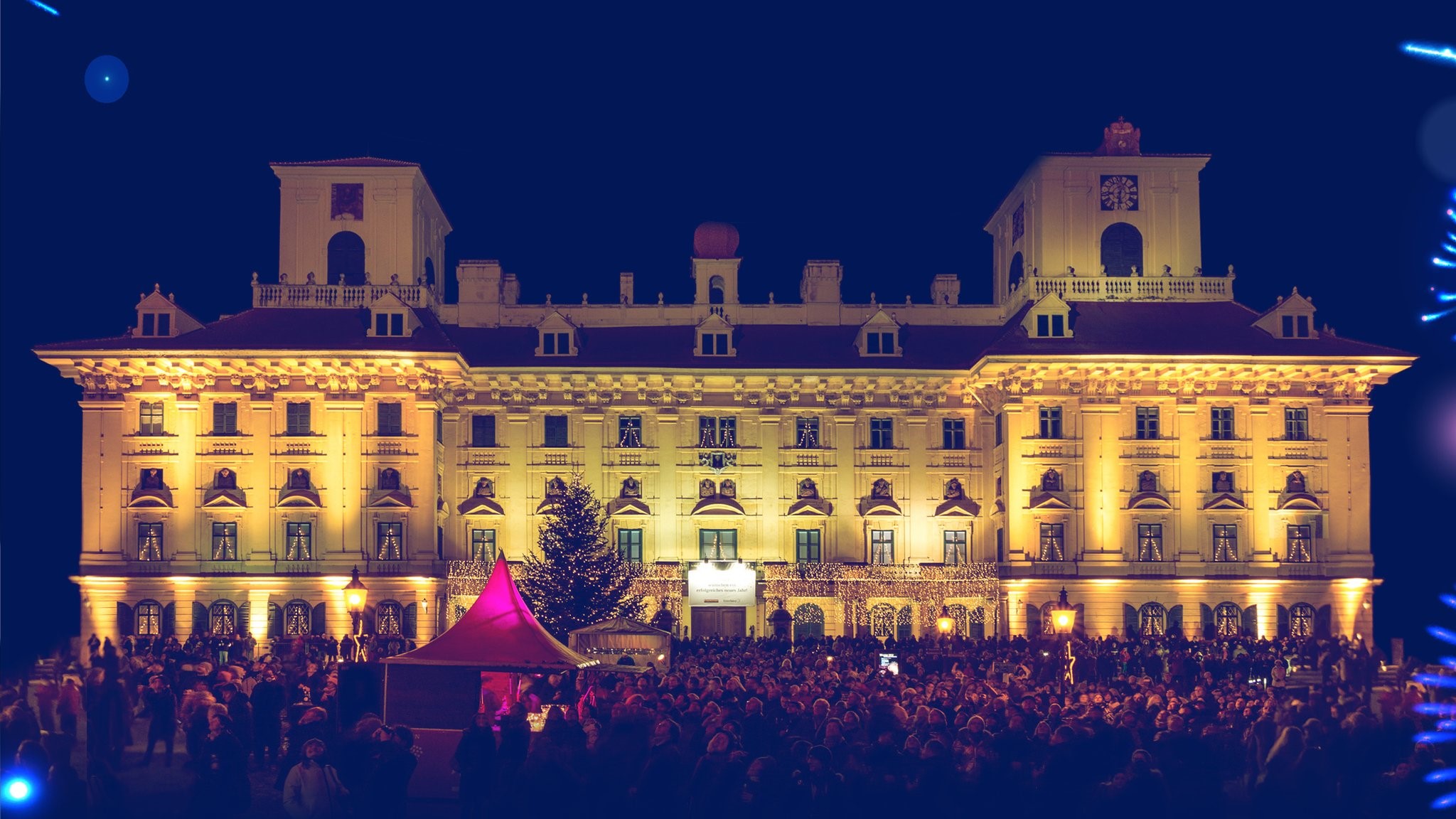 Silvester am Schlossplatz in Eisenstadt am 31. December 2024 @ Esterhazyplatz.