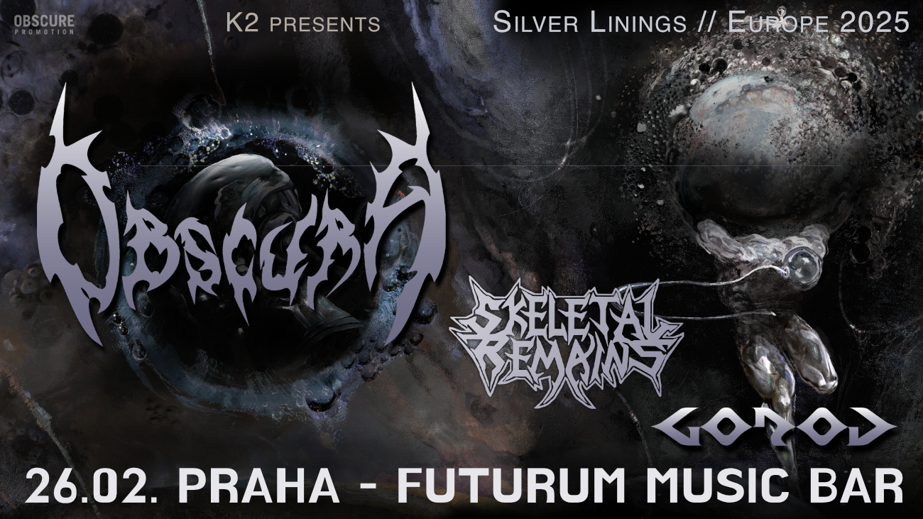 Obscura, Skeletal Remains, Gorod am 26. February 2025 @ Futurum Music Bar.