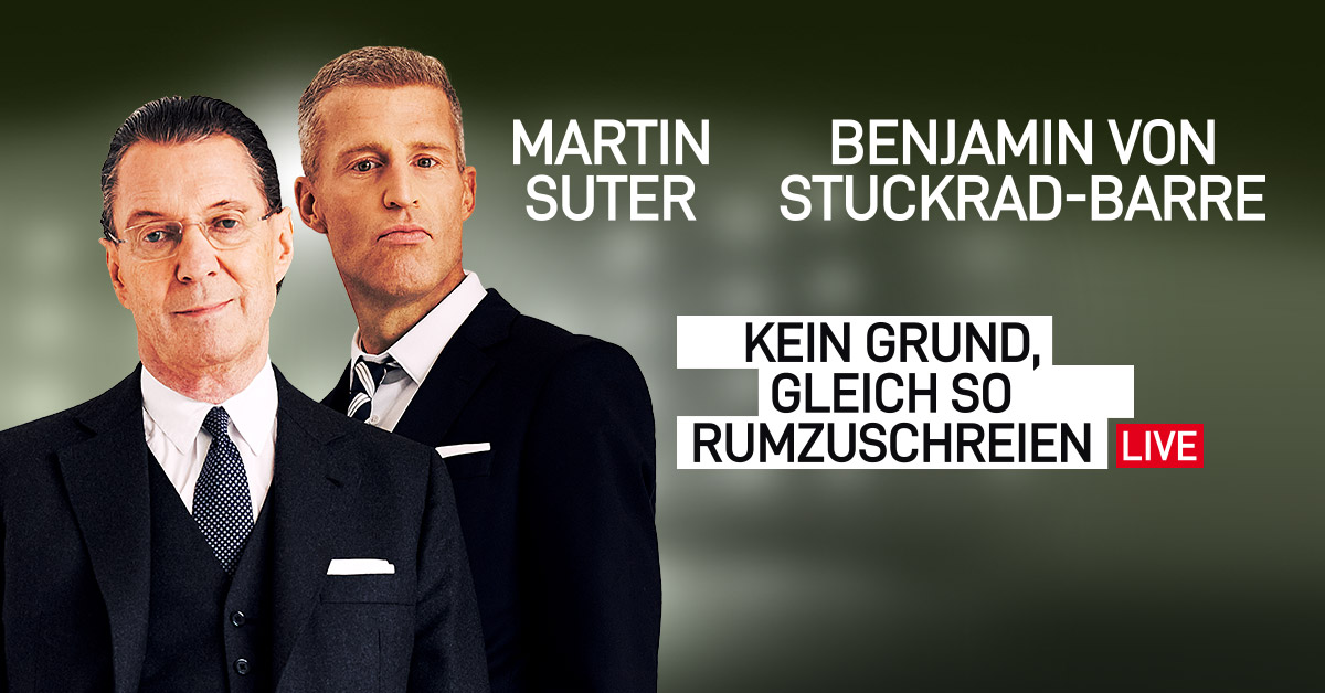 Martin Suter und Benjaking von Stuckrad-Barre am 2. March 2025 @ Wiener Konzerthaus.