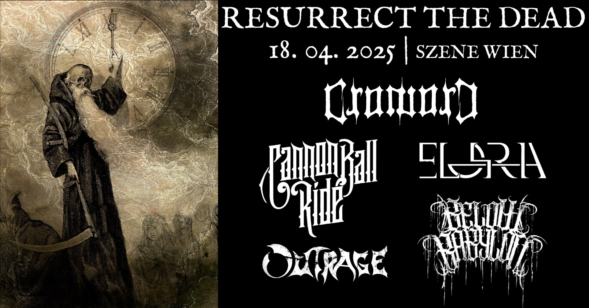 Resurrect The Dead am 18. April 2025 @ Szene Wien.