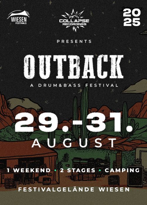 Outback Festival am 29. August 2025 @ Festivalgelände Wiesen.