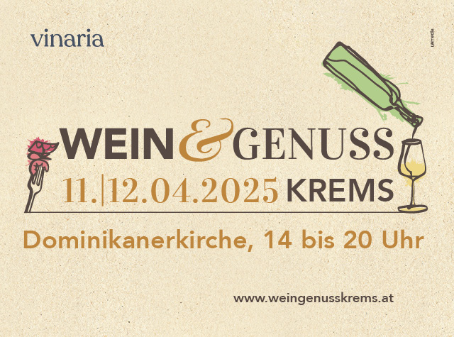 Wein & Genuss Krems am 11. April 2025 @ Dominikanerkirche Krems.