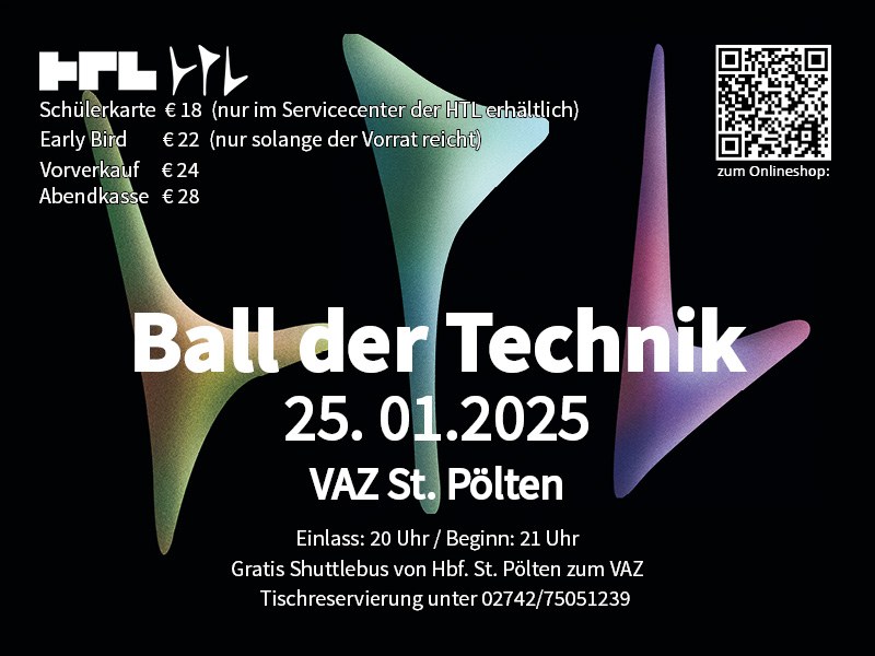 Ball der Technik am 25. January 2025 @ VAZ St. Pölten.