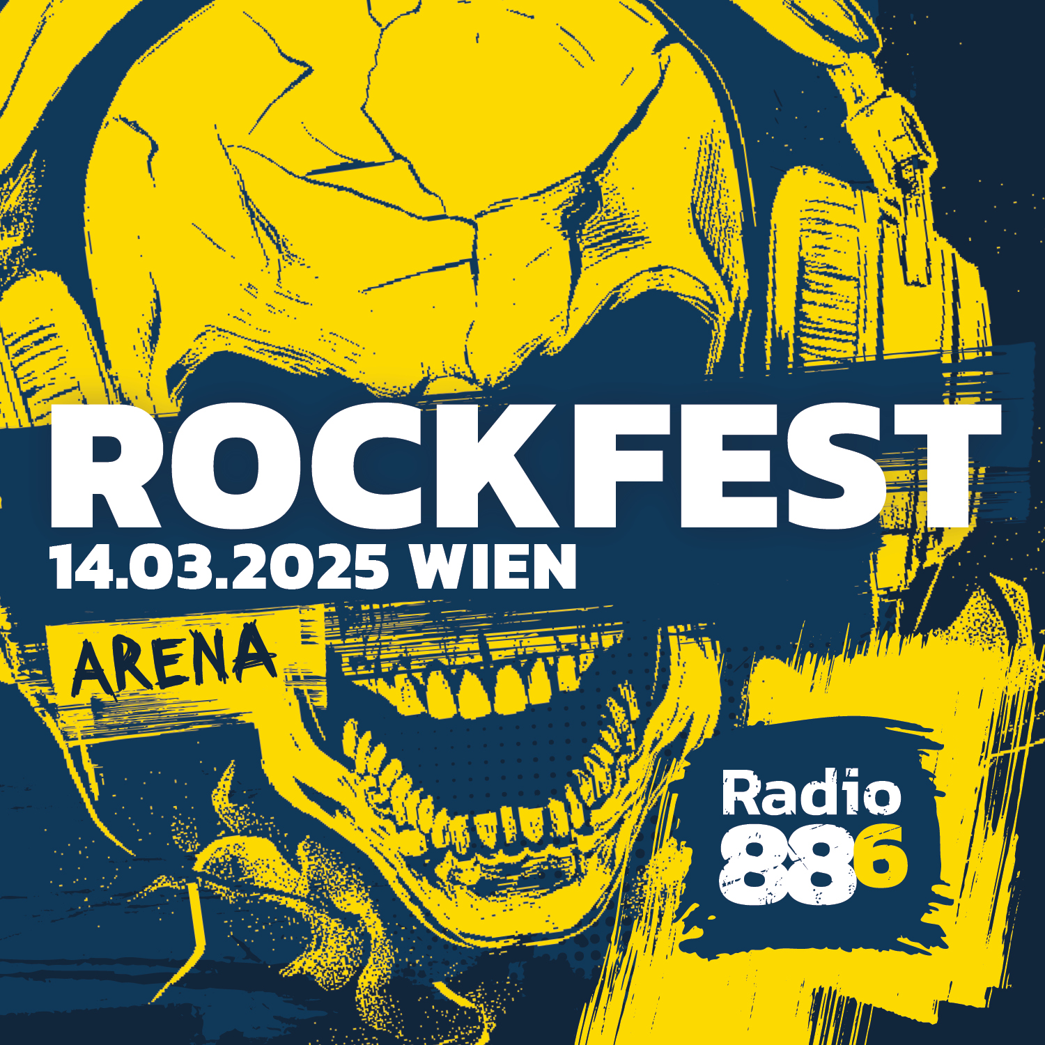 88.6 ROCKFEST WIEN am 14. March 2025 @ Arena Wien.