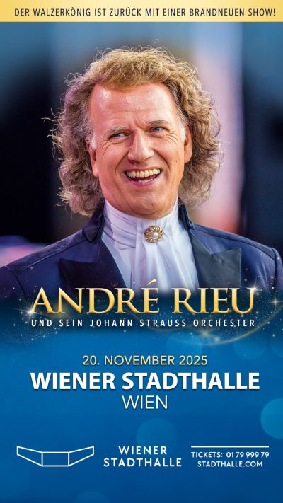 André Rieu und sein Johann Strauss Orchester am 20. November 2025 @ Wiener Stadthalle.