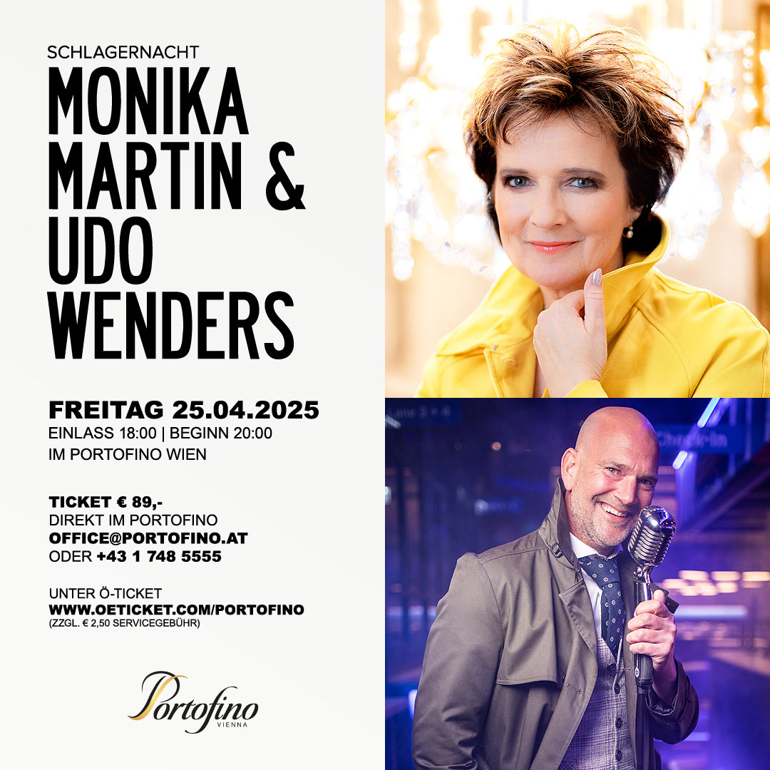 Monika Martin & Udo Wenders am 25. April 2025 @ Portofino.