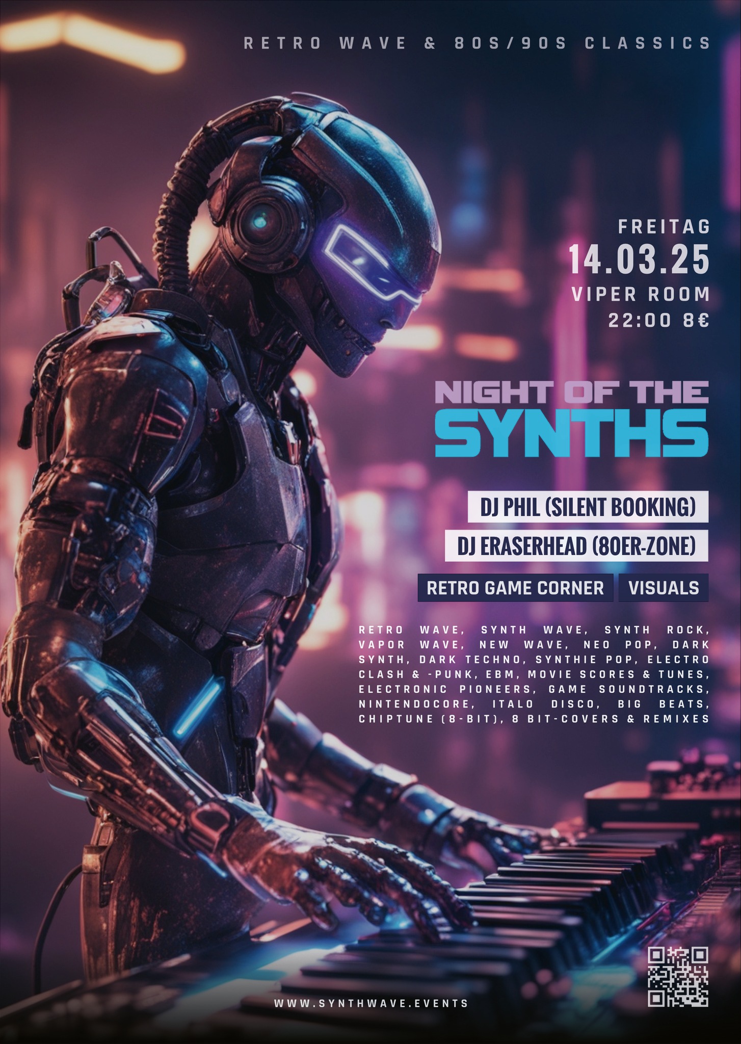 NIGHT OF THE SYNTHS am 14. March 2025 @ Viper Room.