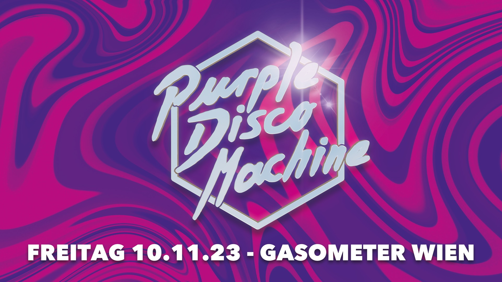 Purple Disco Machine am 10. November 2023 @ Raiffeisen Halle (früher: Planet.tt Gasometer).
