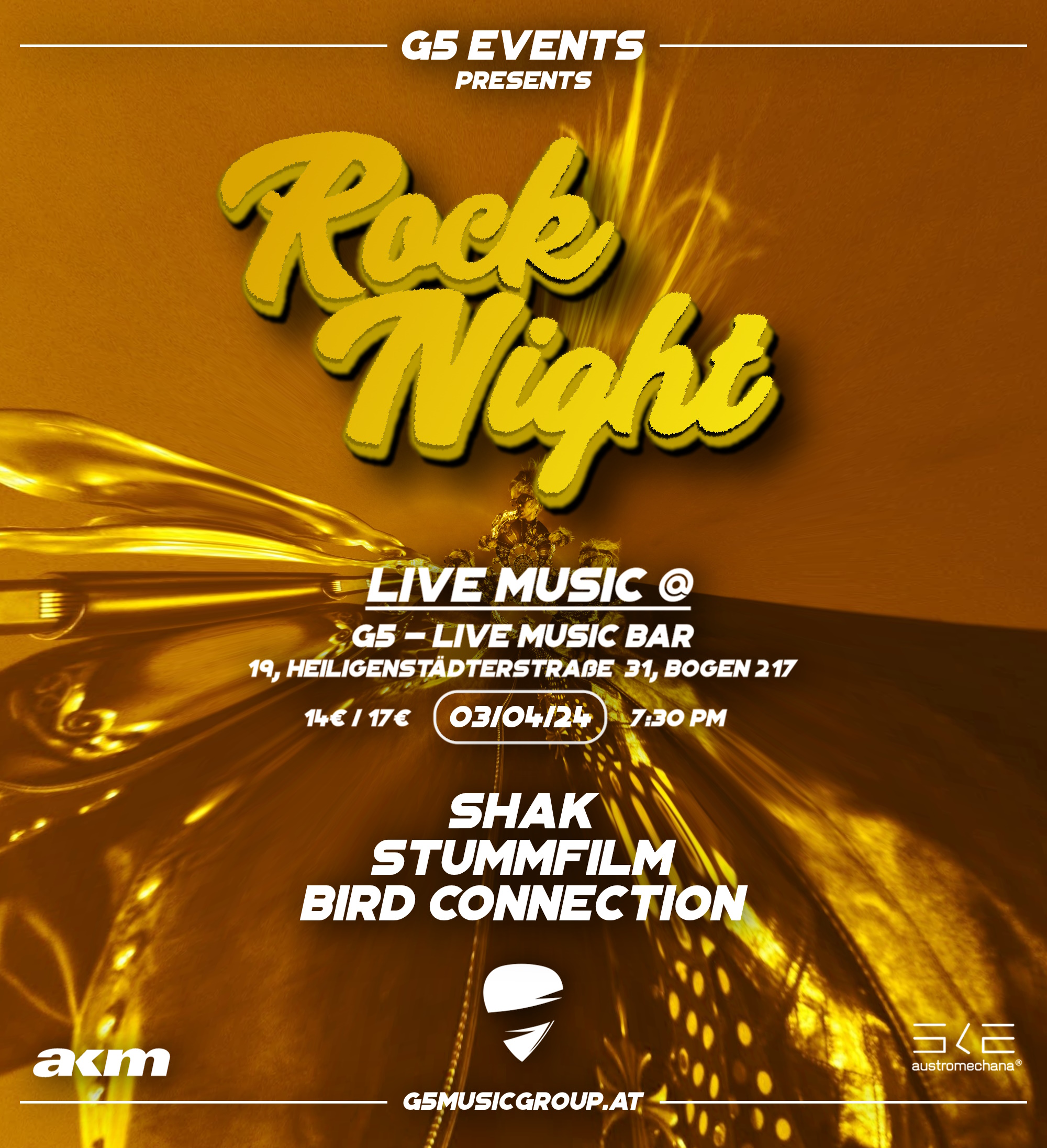 Rock Night am 3. April 2024 @ G5 Live-Music-Bar.