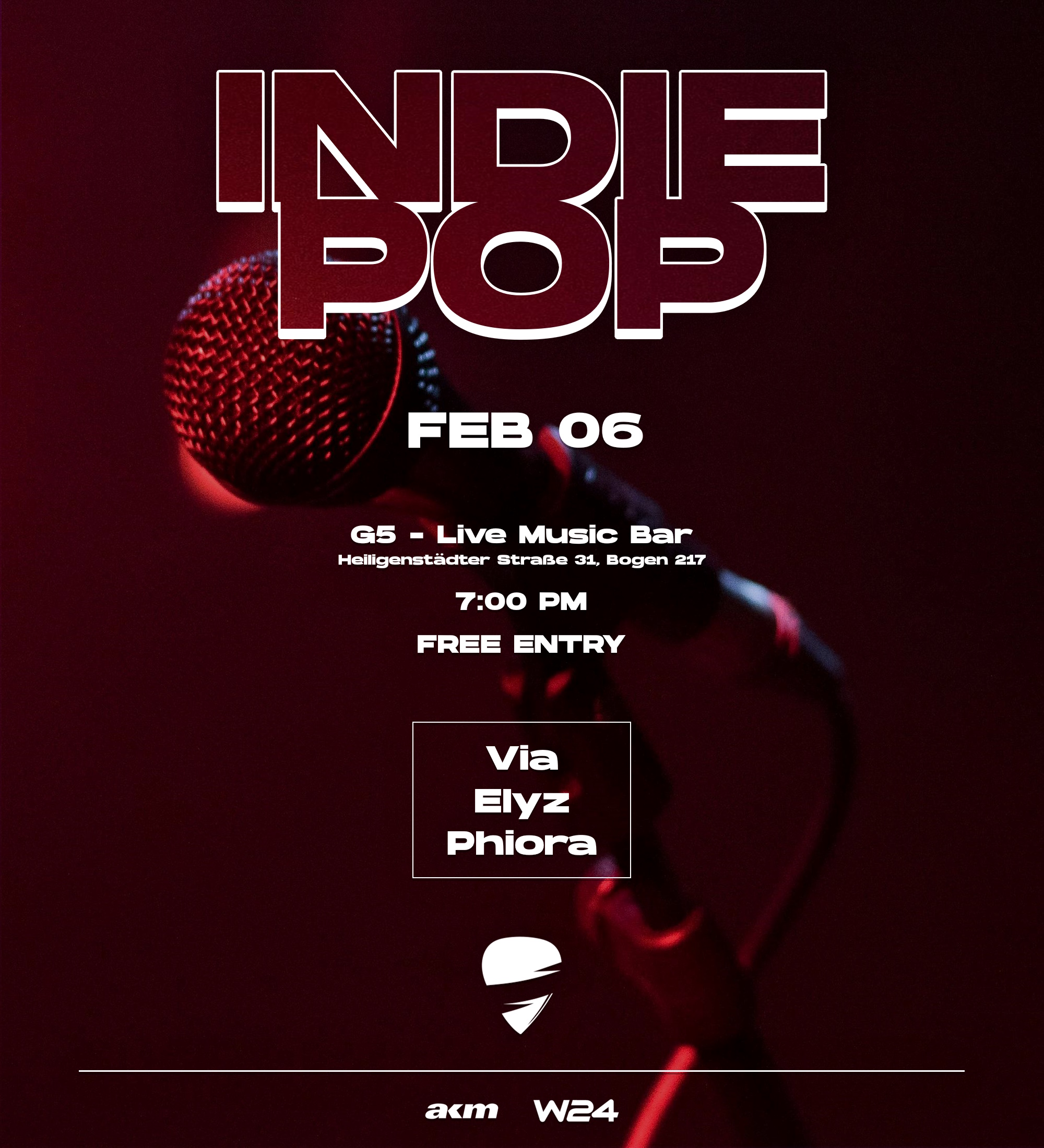 Indie Pop Night am 6. February 2025 @ G5 Live-Music-Bar.