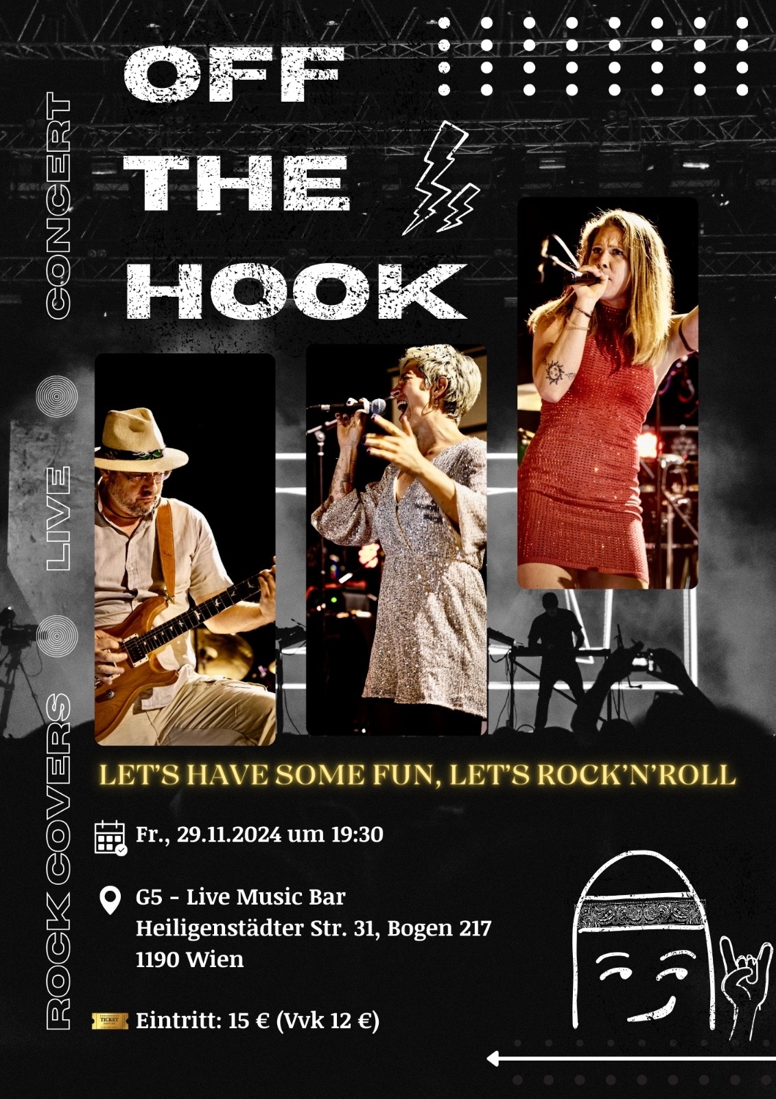 Off the Hook am 29. November 2024 @ G5 Live-Music-Bar.