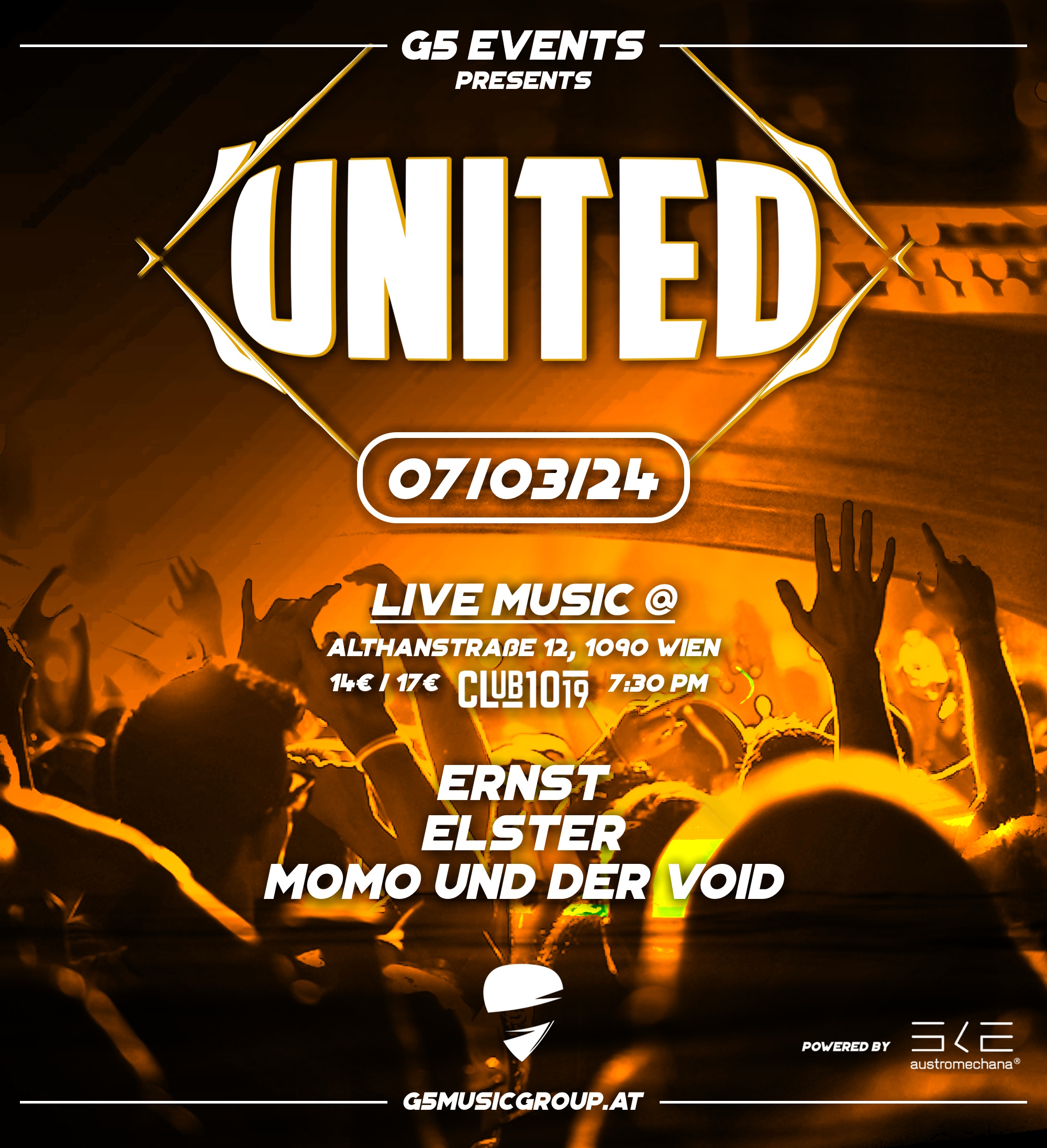 UNITED Live @ Club 1019 am 7. March 2024 @ Club 1019.