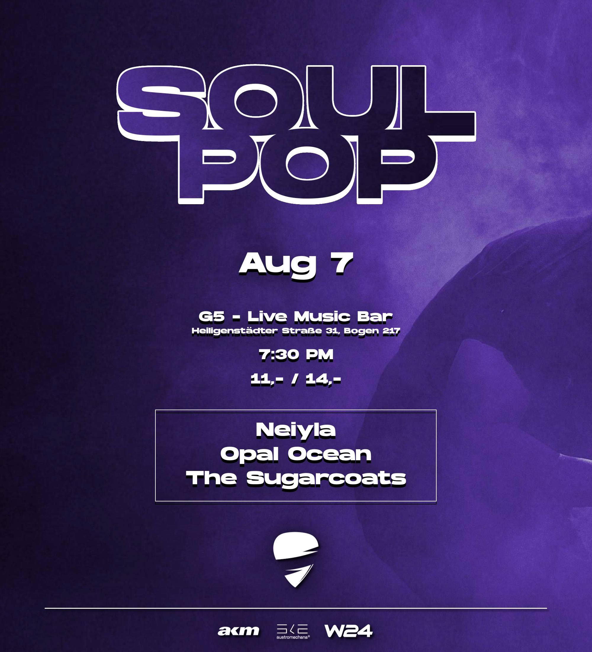 Soul Pop Night am 7. August 2024 @ G5 Live-Music-Bar.