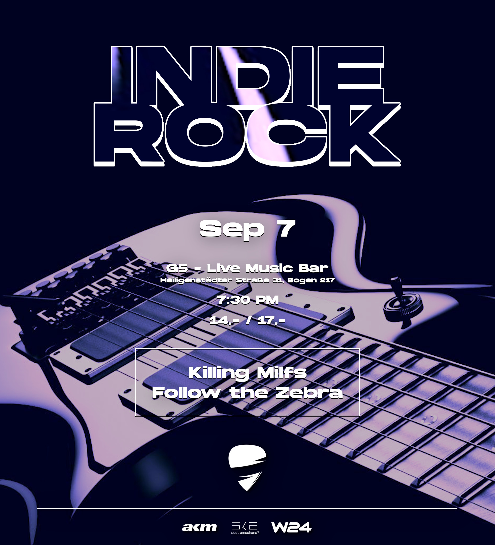 Indie Rock Night am 7. September 2024 @ G5 Live-Music-Bar.