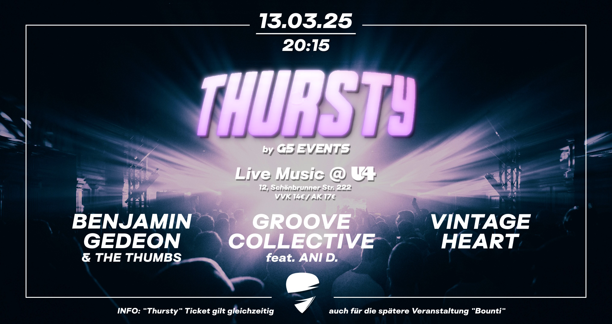 Thursty @ U4 am 13. March 2025 @ U4.