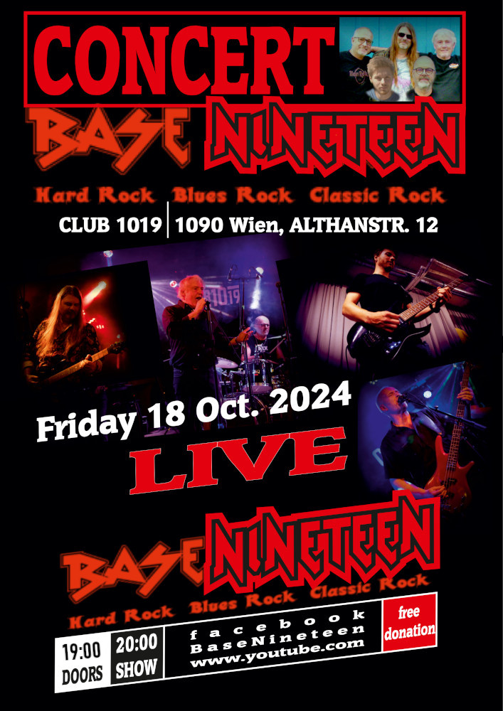 Base Nineteen am 18. October 2024 @ Club 1019.