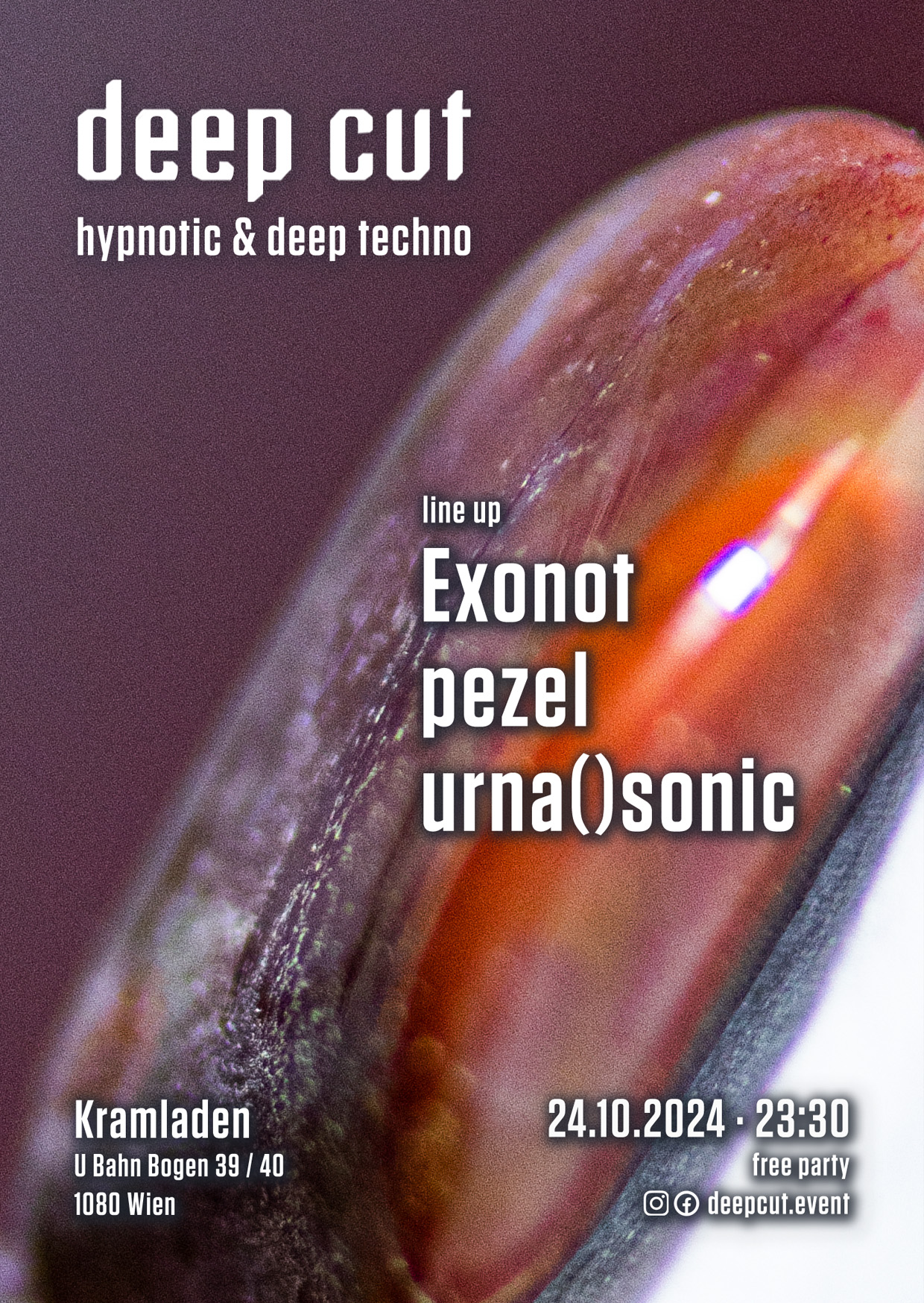 deep cut /w Exonot - Hypnotic & Deep Techno am 24. October 2024 @ Kramladen.