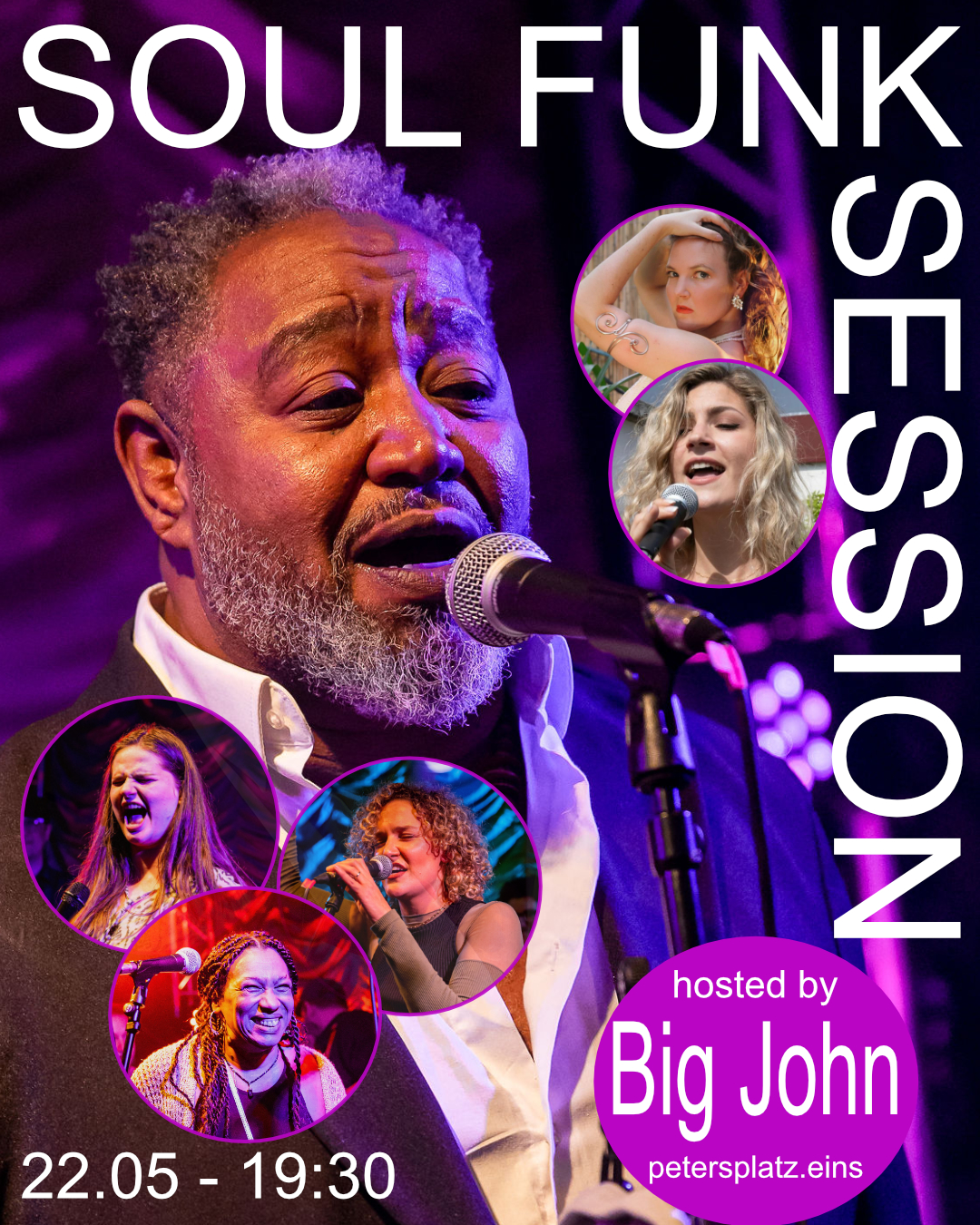 Soul Funk Session hosted by Big John am 22. May 2024 @ petersplatz.eins.