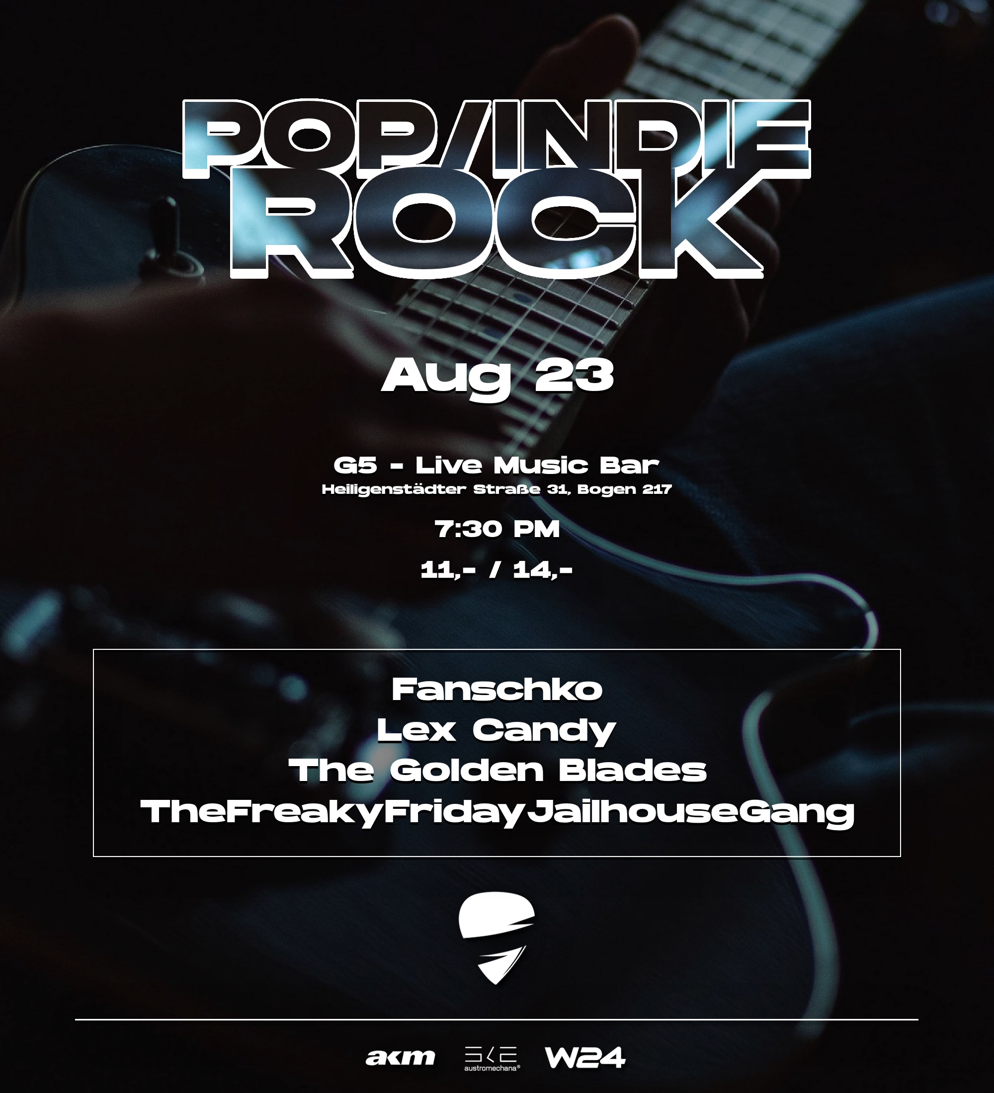 Pop / Indie Rock Night am 23. August 2024 @ G5 Live-Music-Bar.