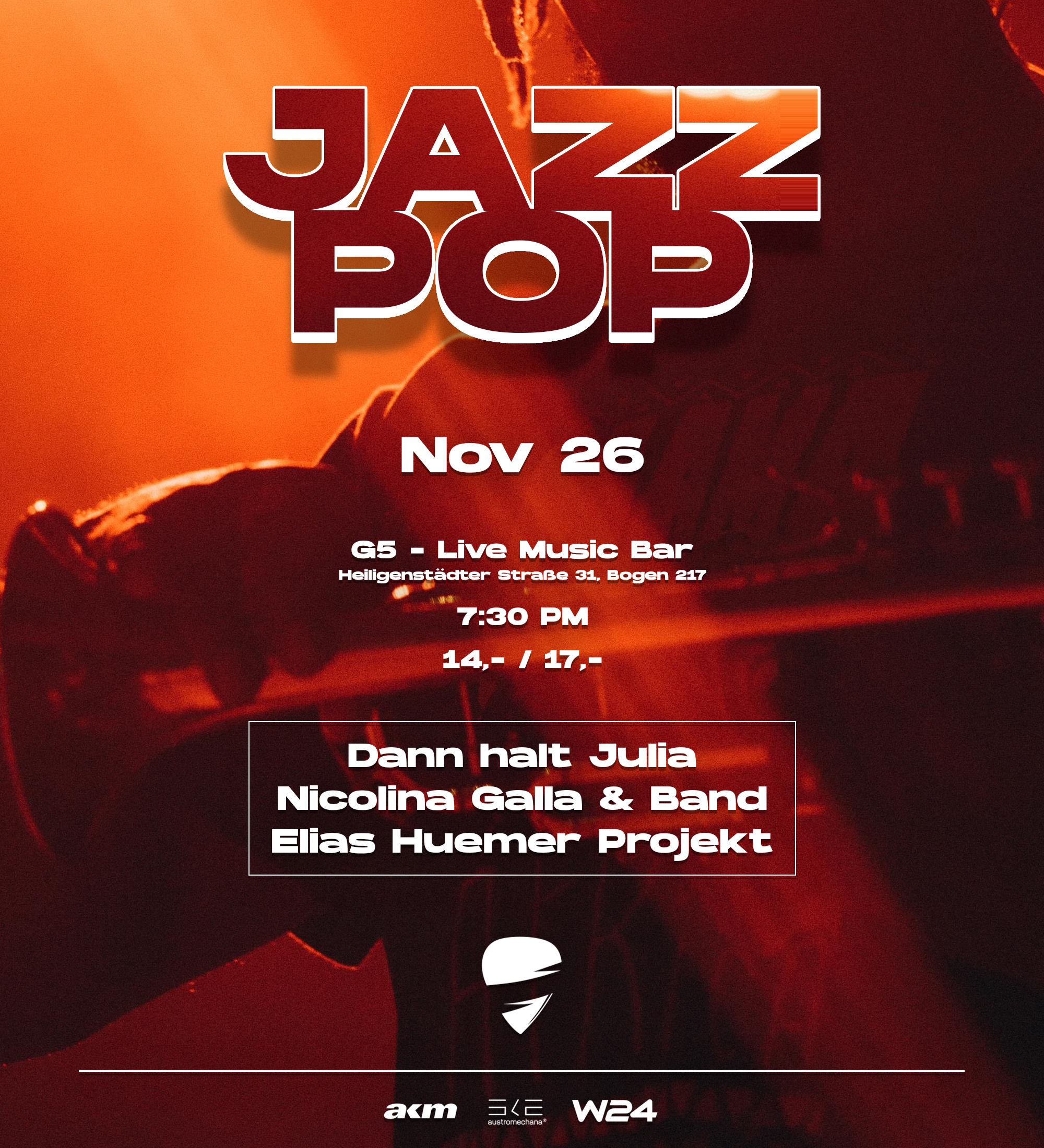 G5 Jazz / Pop Night am 26. November 2024 @ G5 Live-Music-Bar.