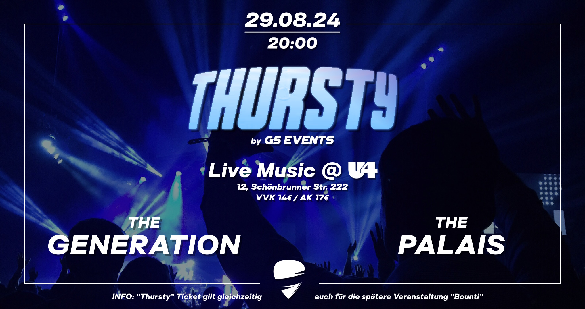 Thursty @ U4 am 29. August 2024 @ U4.