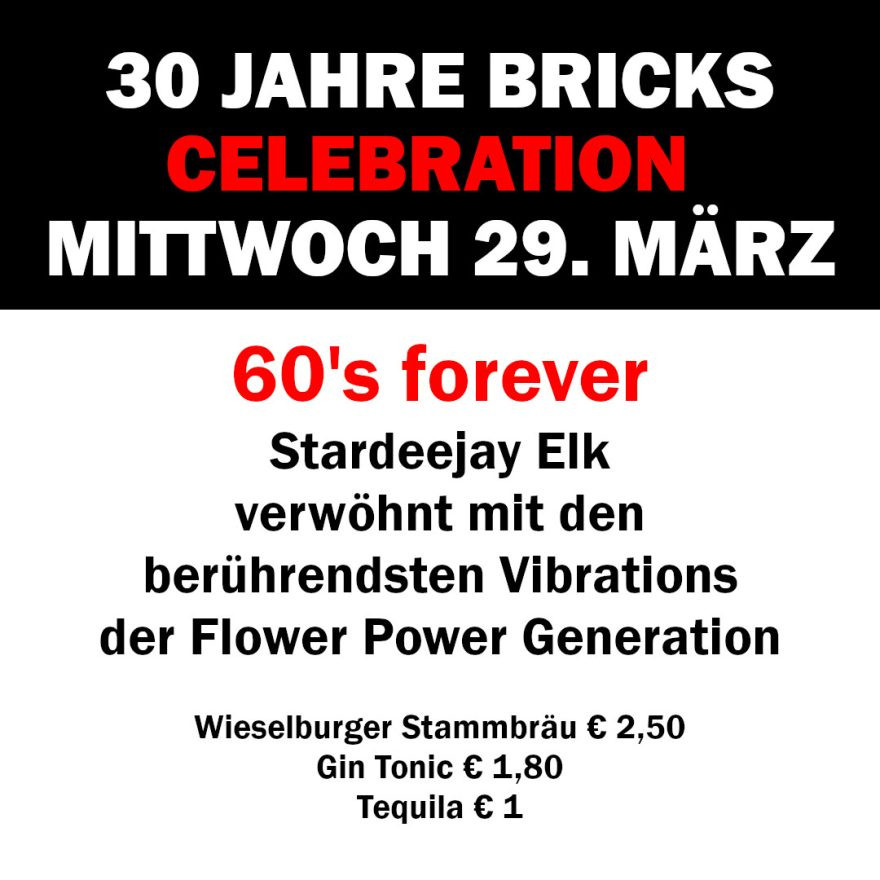 30 Jahre Bricks: 60's forever