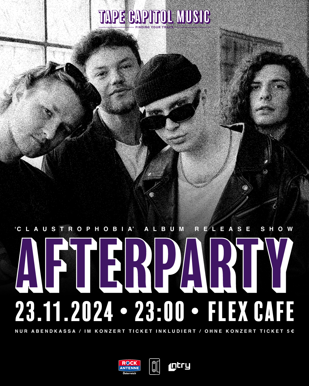 Afterparty Glazed Curtains am 23. November 2024 @ Flex - Café.