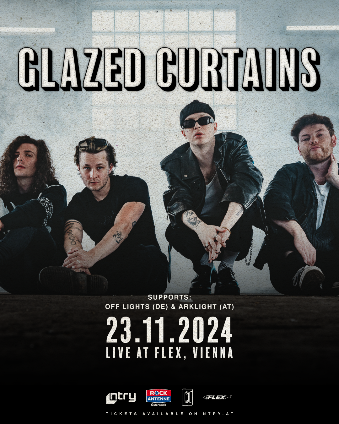 GLAZED CURTAINS am 23. November 2024 @ Flex - Halle.