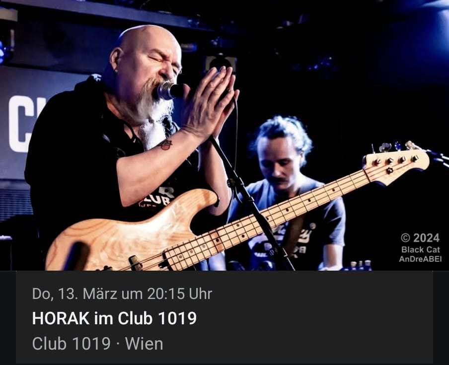 HORAK am 13. March 2025 @ Club 1019.