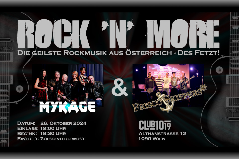 Mykage + Frisco Skippers am 26. October 2024 @ Club 1019.