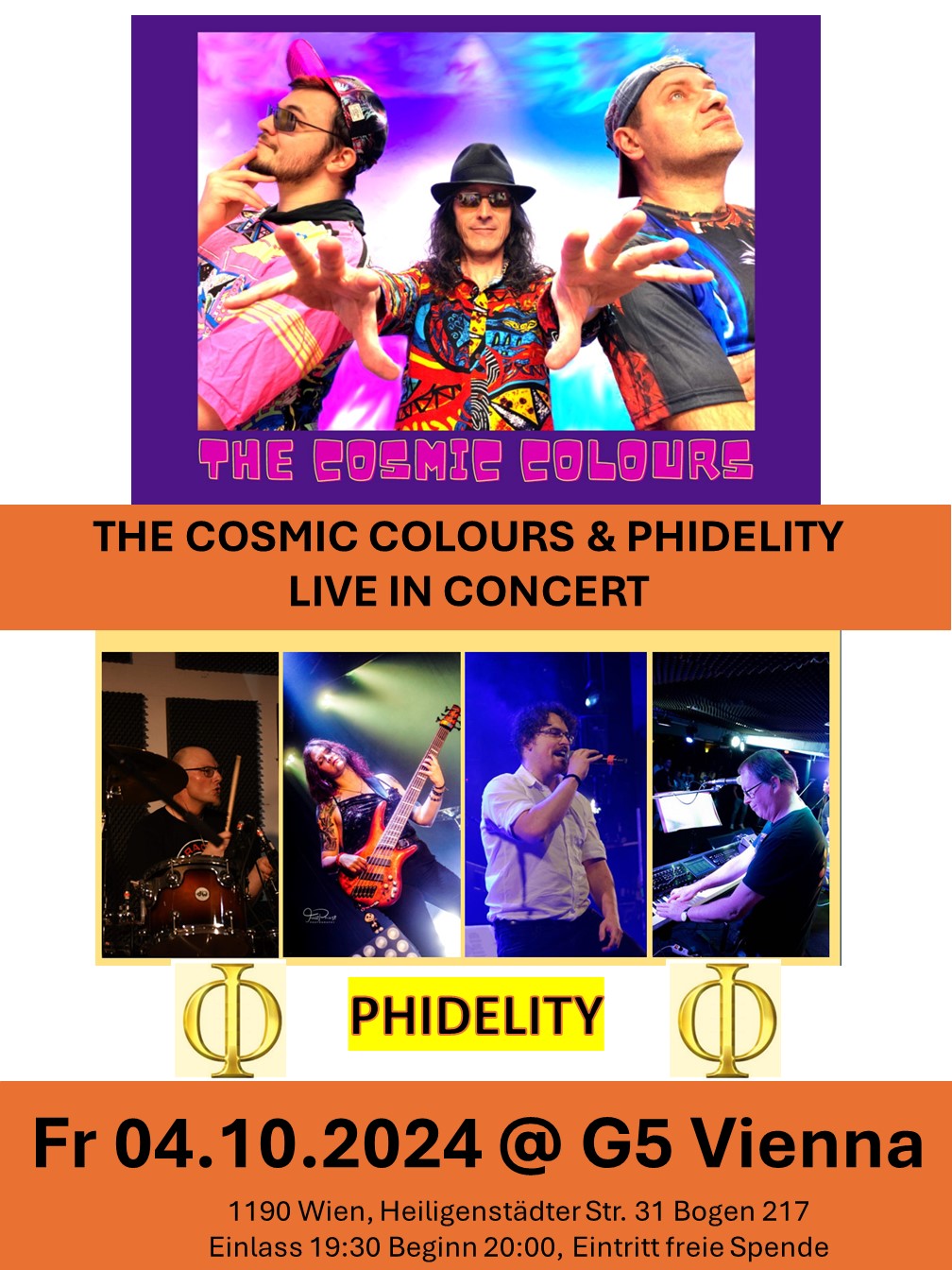 Cosmic Colours & Phidelity am 4. October 2024 @ G5 Live-Music-Bar.