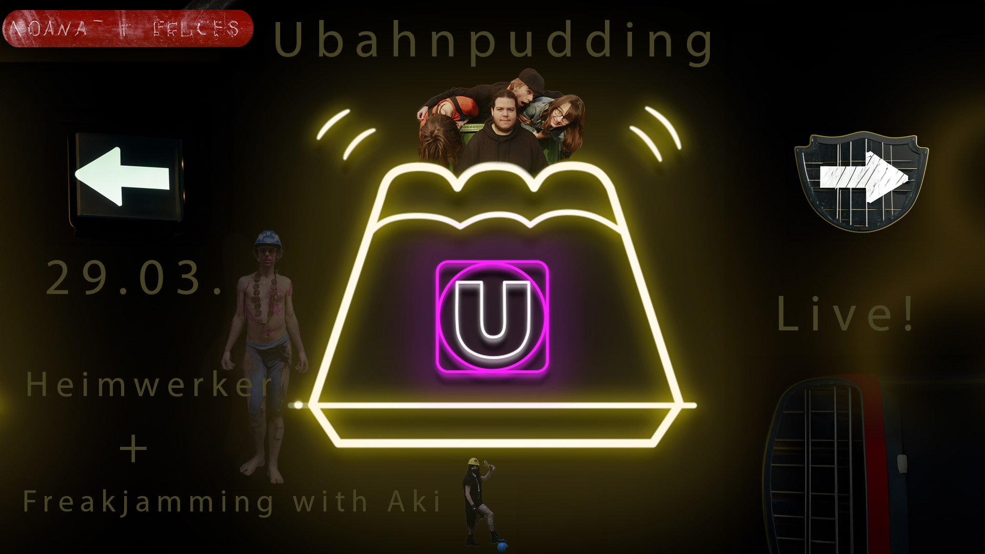 Aki Streeter's Mad Multiverse Presents: Ubahnpudding + Heimwerker am 29. March 2025 @ Ventil.