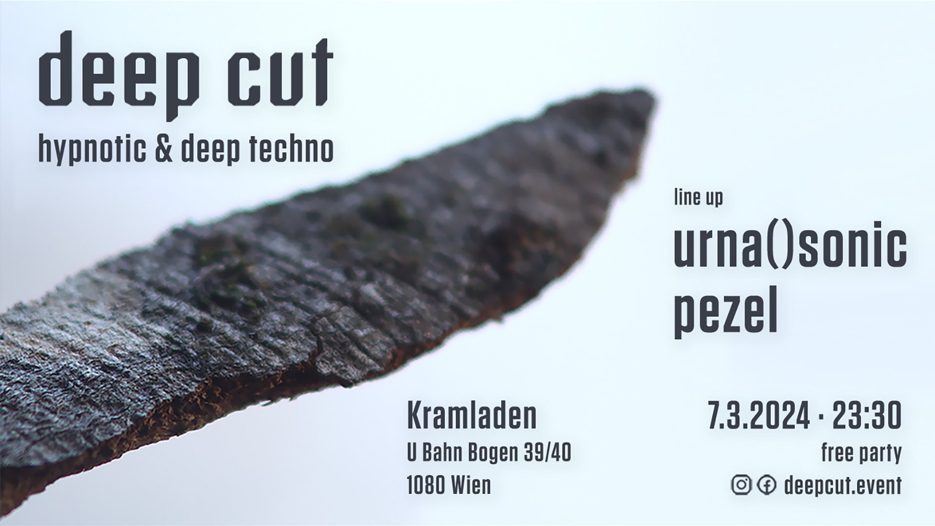 deep cut - Hypnotic & Deep Techno am 7. March 2024 @ Kramladen.