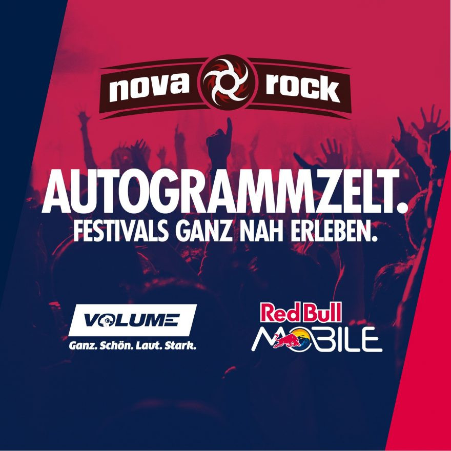 Nova Rock 2018: VOLUME Autogrammzelt powered by Red Bull MOBILE
