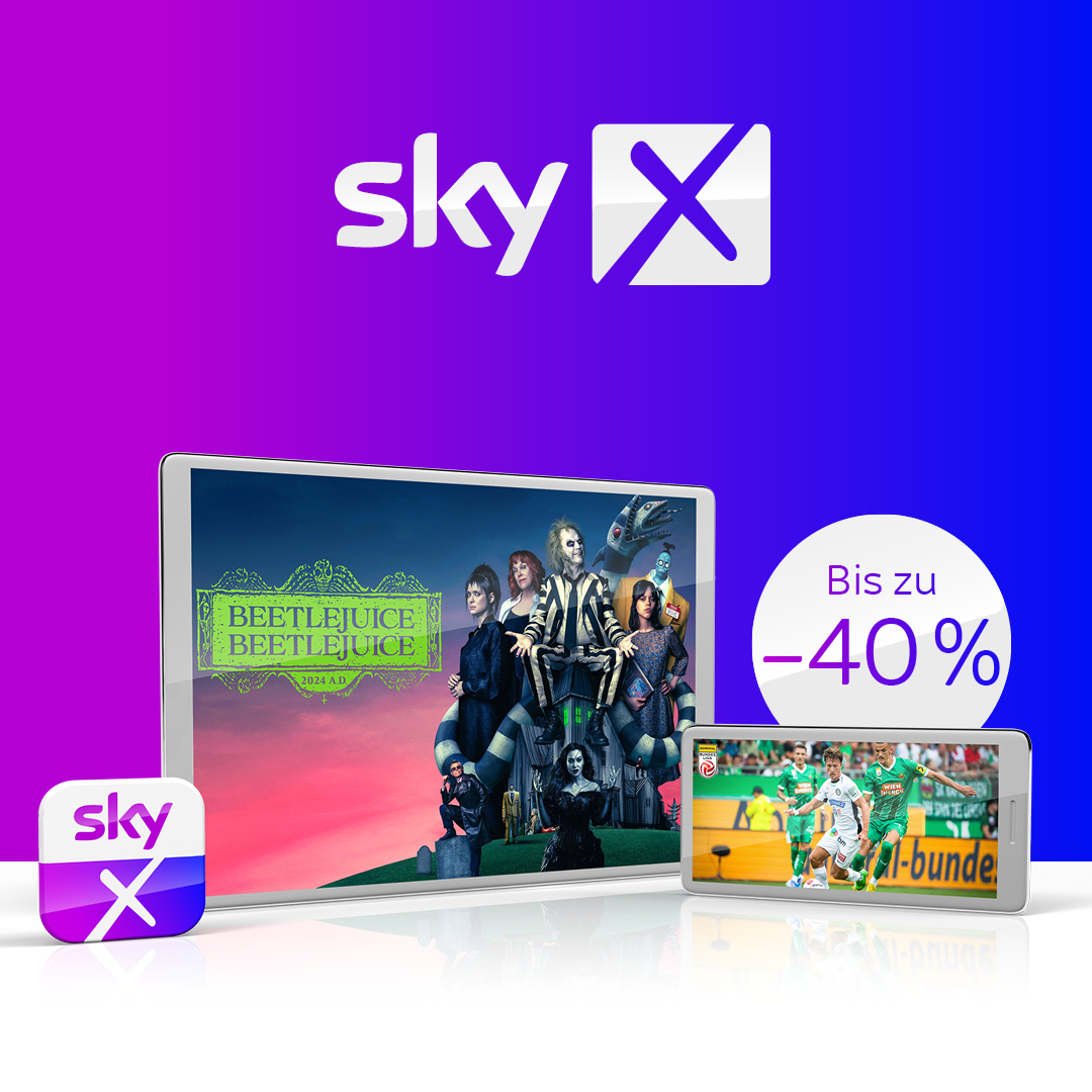 Stream dich glücklich - jetzt mit Sky X!