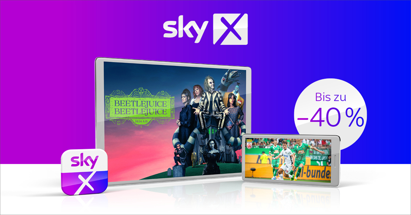 Stream dich glücklich - jetzt mit Sky X!