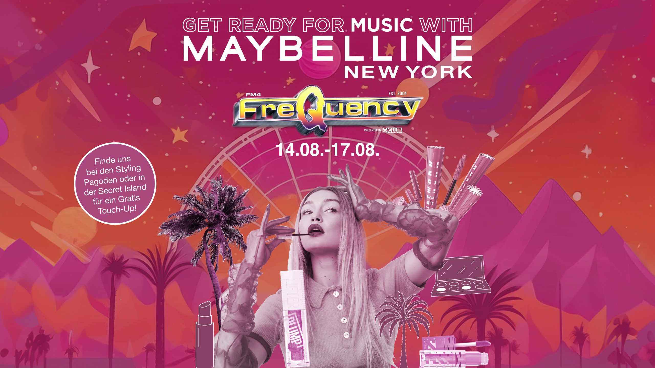 Get ready for music with Maybelline!